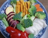 レンジでカラフルクリスマス温野菜作り方2写真