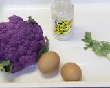 花が咲いたよ!パープルフラワーサラダ作り方2写真