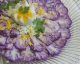 花が咲いたよ!パープルフラワーサラダ作り方7写真