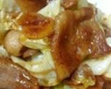 豚肉と千切りキャベツのにんにく醤油炒め作り方18写真
