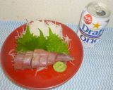 パパのマグロ頬肉刺身作り方3写真