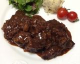 激安肉が変身♡牛肉の赤ワイン煮込作り方6写真