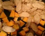 香り良いかぼちゃとごぼうのけんちん作り方1写真