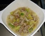 白菜と豚肉の煮付け作り方3写真
