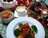 クリスマスに鶏もも肉とじゃが芋の甘辛炒め作り方7写真
