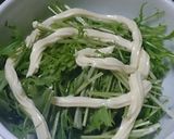 《水菜のベーコンマヨタマサラダ》作り方4写真