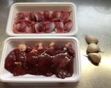 鶏レバーの味噌煮作り方1写真
