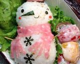 オニギリ雪だるまちゃん✳︎弁当作り方5写真