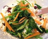 豆腐と水切りヨーグルトのディップ風サラダ作り方4写真
