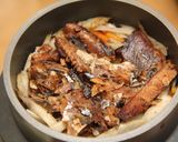 牛蒡とさんまの蒲焼の釜飯作り方3写真
