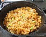 ダッチオーブンで炊き込みチキンライス作り方5写真