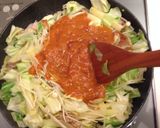 豚肉と野菜のトマトクリーム和え作り方5写真