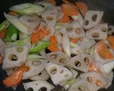 豚肉と野菜の胡麻味噌炒め作り方1写真