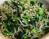 大根の葉とちりめんじゃこのごま油炒め作り方4写真
