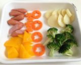星形にんじんとカラフル野菜のマヨソテー作り方2写真