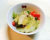 秋キャベツ炒め クラムチャウダー風味作り方2写真