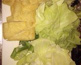 キャベツと油揚げのみそ炒め作り方1写真