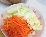 野菜がたっぷり♪ピリ辛モツ炒め♡作り方2写真