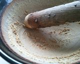 すり鉢で作るほうれん草と菊の胡麻和え作り方4写真