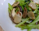 小松菜とたいらぎ貝の中華風オイスター炒め作り方8写真