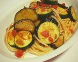 ナスとズッキーニのトマトソースパスタ作り方5写真