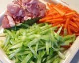 ♪簡単♪ブロッコリー芯でピリ辛中華炒め作り方1写真