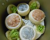 かぶの器で鶏つくねの蒸し物作り方4写真