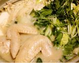 博多水炊き・鶏ラーメンに濃厚鶏白湯スープ作り方9写真