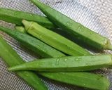 オクラのかつお醤油和え作り方1写真