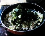 捨てないで！大根の葉&皮炒め　韓国のり風作り方5写真