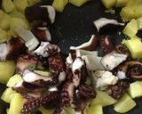 タコとジャガイモのパスタ作り方5写真