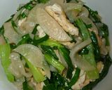 大根とチンゲン菜炒め✿中華味作り方4写真