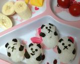 簡単♫ パンダおにぎり キャラ弁作り方7写真