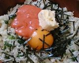《簡単！パスタソースで明太釜玉うどん》作り方2写真