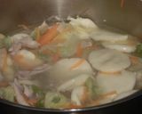 ＊白菜と鶏肉のすいとん汁(米粉)＊作り方3写真