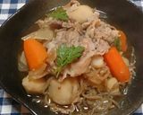 美味しい♪里芋の肉じゃが風作り方5写真