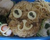 ねこちゃんのお弁当（キャラ弁幼稚園）作り方1写真