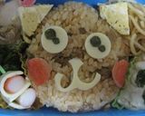ねこちゃんのお弁当（キャラ弁幼稚園）作り方2写真