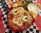 ねこちゃんのお弁当（キャラ弁幼稚園）作り方3写真