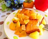 柿と林檎のワイン煮～バタートースト乗せ✿作り方4写真