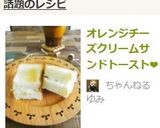 オレンジチーズクリームサンドトースト❤作り方6写真