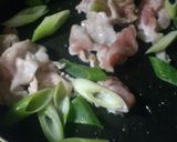★豚肉と白ネギの甘辛炒め★作り方3写真