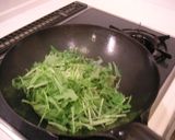水菜のしょうが焼き作り方3写真