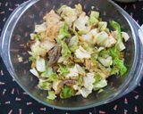 レンジで簡単～ 厚揚げとキャベツで回鍋肉作り方3写真