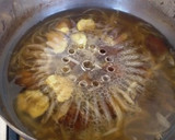 秋茄子と油揚げのかき玉汁　生姜風味作り方1写真