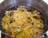 秋茄子と油揚げのかき玉汁　生姜風味作り方3写真