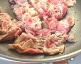 れんこんと牛肉の甘辛炒め煮作り方2写真