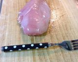 超簡単！圧力鍋で梅肉と大葉の蒸し鶏作り方1写真