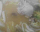 鶏肉と白菜入り味噌煮込みうどん・卵入り作り方10写真
