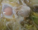 鶏肉と白菜入り味噌煮込みうどん・卵入り作り方13写真